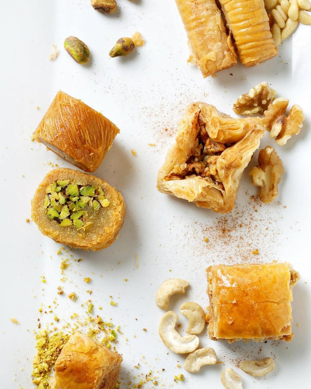 Premium Baklava Pistachio & Cashew Assortment (58pcs)